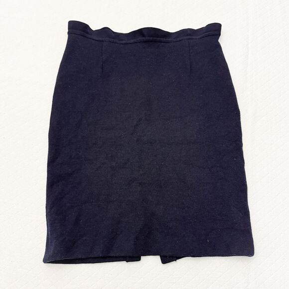 Luisa Spagnoli BLACK Straight Pencil Skirt Fully Lined Size 42 - Picture 3 of 5